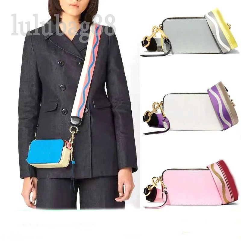 

Luxuries Designer Women Bag snapshot camera bag black green pink small bag wide shoulder strap fashion clothing decorative pochettes leather C23, 12#