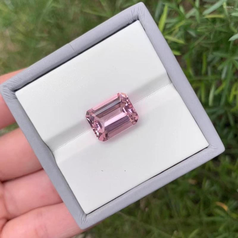 

Loose Diamonds Meisidian 1.5 Carat Cctagon Cut Natural Original Pink Morganite Gemstone For Ring