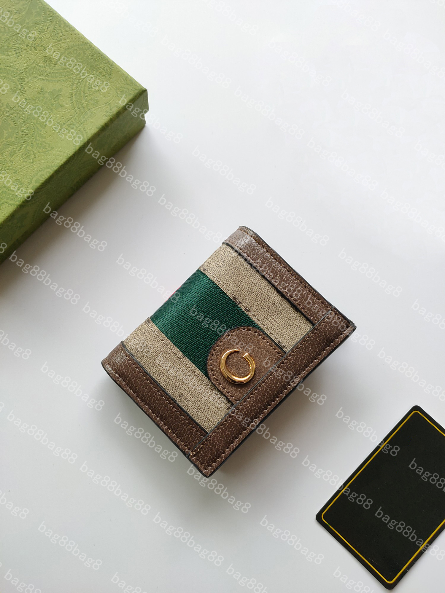 

High quality men and women wallets designer card holder new fashion purse coin purse Ghome clutch bag Original leather grain cowhide wallet 523155, Contact me