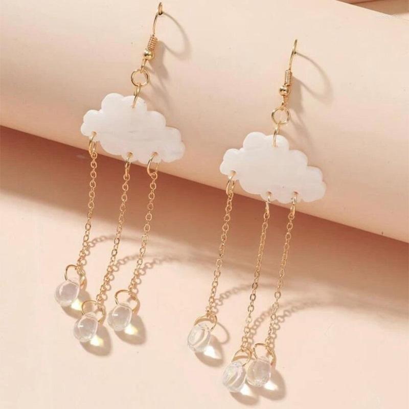

Dangle Earrings Raindrop Cloud Drop Teardrop Rain Acrylic