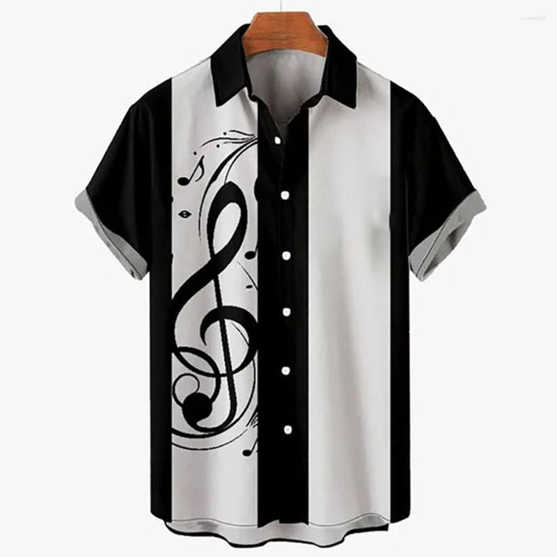 

Men's Casual Shirts Rock For Men Camisa Hawaiian Men's Music Short Sleeves Fashion 3D Printed Loose T-Shirt Tops, Ofsy-03041