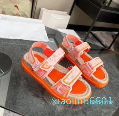 

Designer-summer sandals for women pasted hemp rope platform slippers
