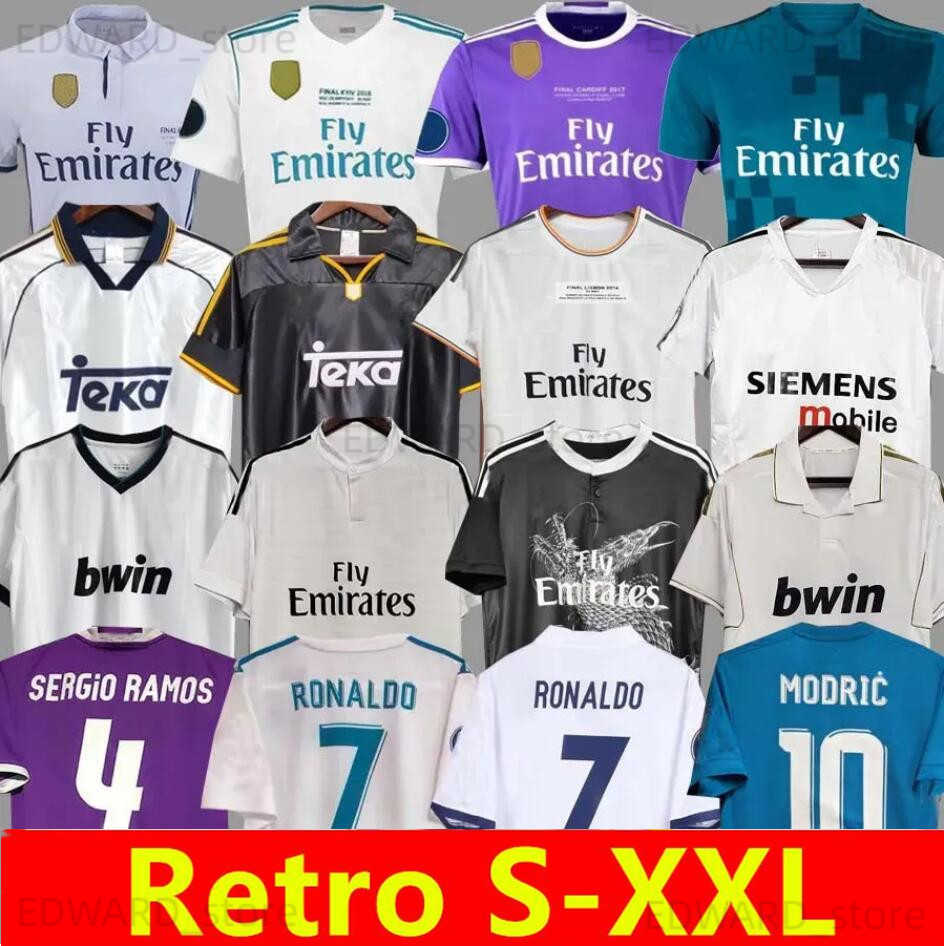 

MADRID Retro Soccer Jerseys long sleeve Football t shirts GUTI Ramos SEEDORF CARLOS 13 14 15 16 17 18 RONALDO ZIDANE Beckham RAUL 00 01 02 03 04 05 finals KAKAF REaLs
