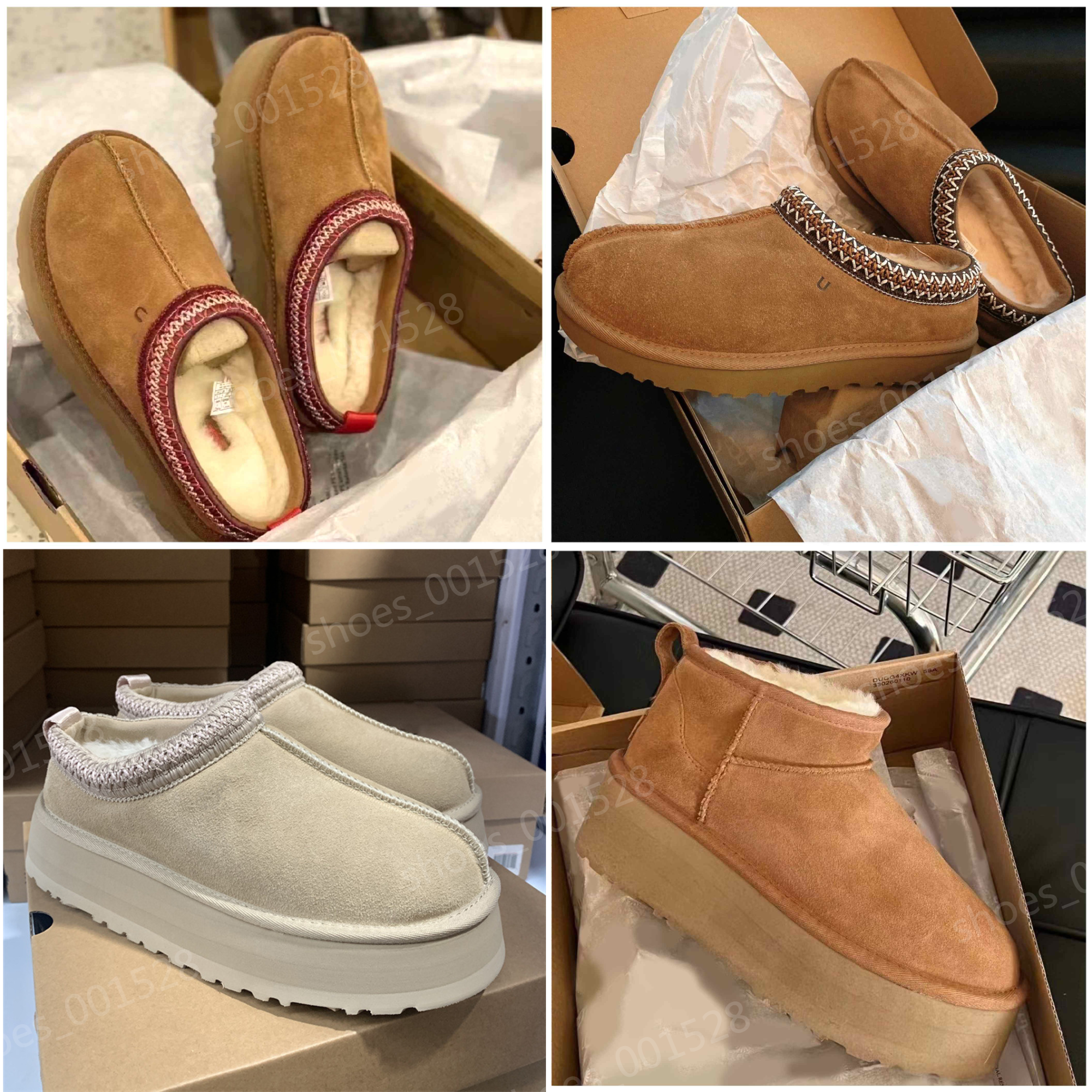 Mustard Seed Tasman Boot Platform Slippers Australie boots Woman Classic Ultra Mini Platform Boot Winter leather Australia shoe Designer slippers-image-897335250
