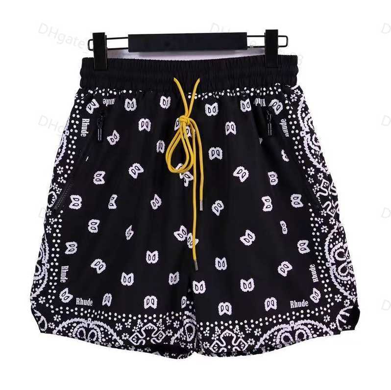 

Designer Men Rh Limited Rhude Shorts Summer Swim Short Knee Length Hip Hop High Street Sports Training Beach Pants Mens Elastic Waist533, White