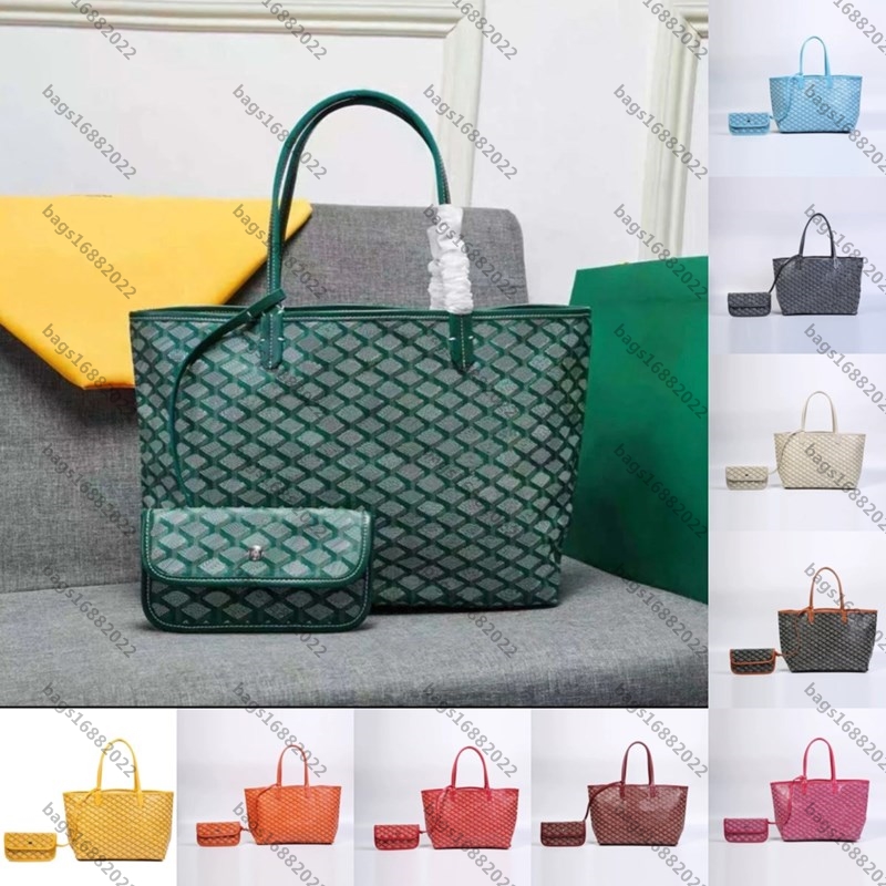 

Top quality goyardd bag embroidered beach bag TOTE women one shoulder crossbody bag designer bag handbag fashion high capacity totes shopping bag travel bag wallet, Add box