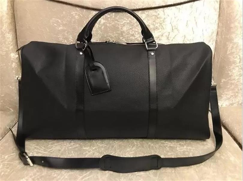 

Top Quality New Men Duffle Bag Women Travel Bags Hand Luggage Travel Bags Men Pu Leather Handbags Large CrossBody Bags Totes 55cm, Brown flower