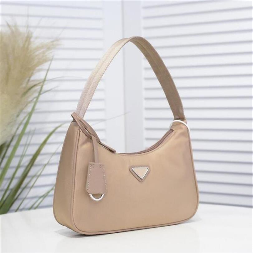 

brand 2021 Re-edition Underarm Clutch bag 2000 Nylon leather Shoulder bags Women Crossbody messenger Handbag Evening Totes purse w306G, Box