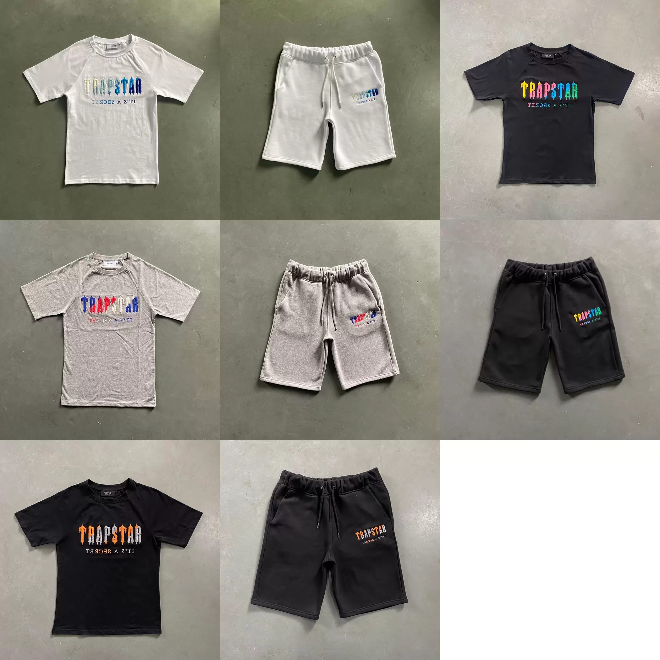 

22SS Summer Trapstar Man Designers Clothes Mens Women Short T Shirts Tracksuit Mens Tees Or Shorts Sport T-shirt High Street Hip Hop Tra jll, 24