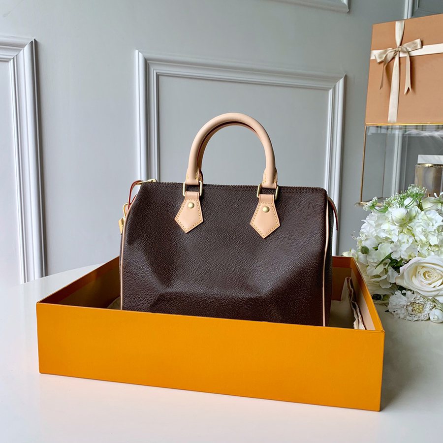 

Designer Handbag Genuine leather Boston bag 25CM Luxury Crossbody bag Delicate knockoff Shoulder bag With Box YL043, M41109