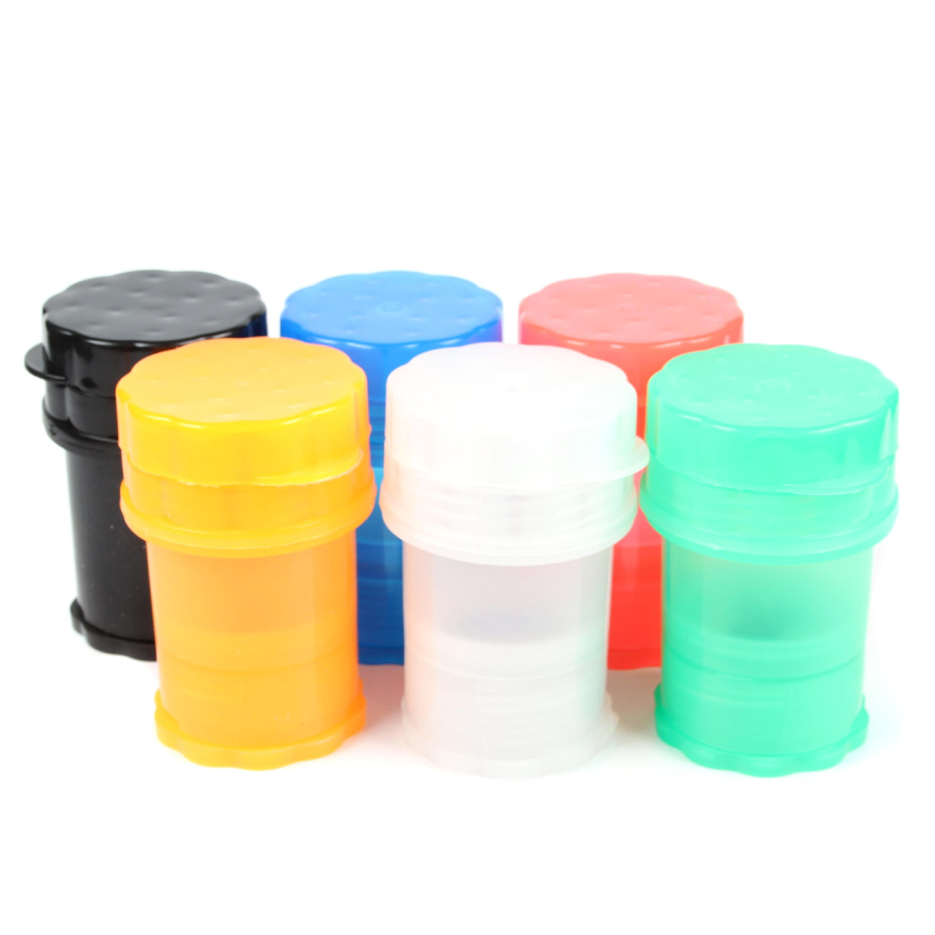 

Trash can design Plastic tobacco herb Grinder Trash can shape Crusher Smoking 63mm diameter 4parts grinders Smoke Accessories