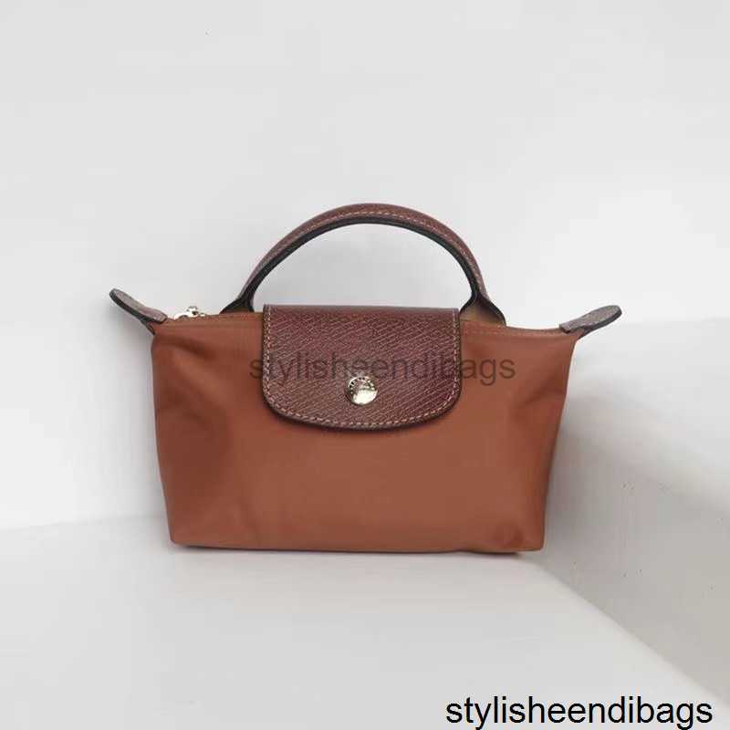 

stylisheendibags Designer Mini Dumpling Bag Women's Handbag Purse Lc Classic Short Handle Hand Carrying Bag Fashion Multifunctional Nylon Waterproof Makeup Bag, Lotus root powder