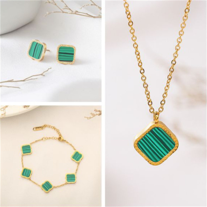 

Designer jewelry suit Pendant Earrings bracelet women's three-piece wedding banquet