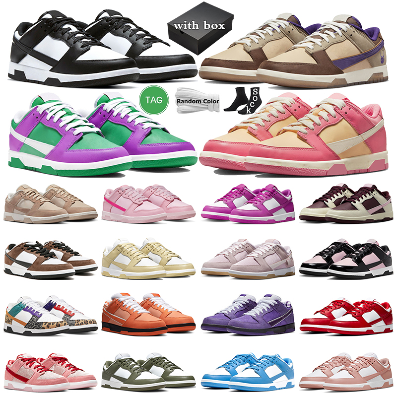 

Box with Panda Dunks Low Casual Shoes for Men Women Triple Pink Active Fuchsia Setsubun Sandrift Medium Olive Rose Whisper Gai Trainers Sports Sneakers, #31