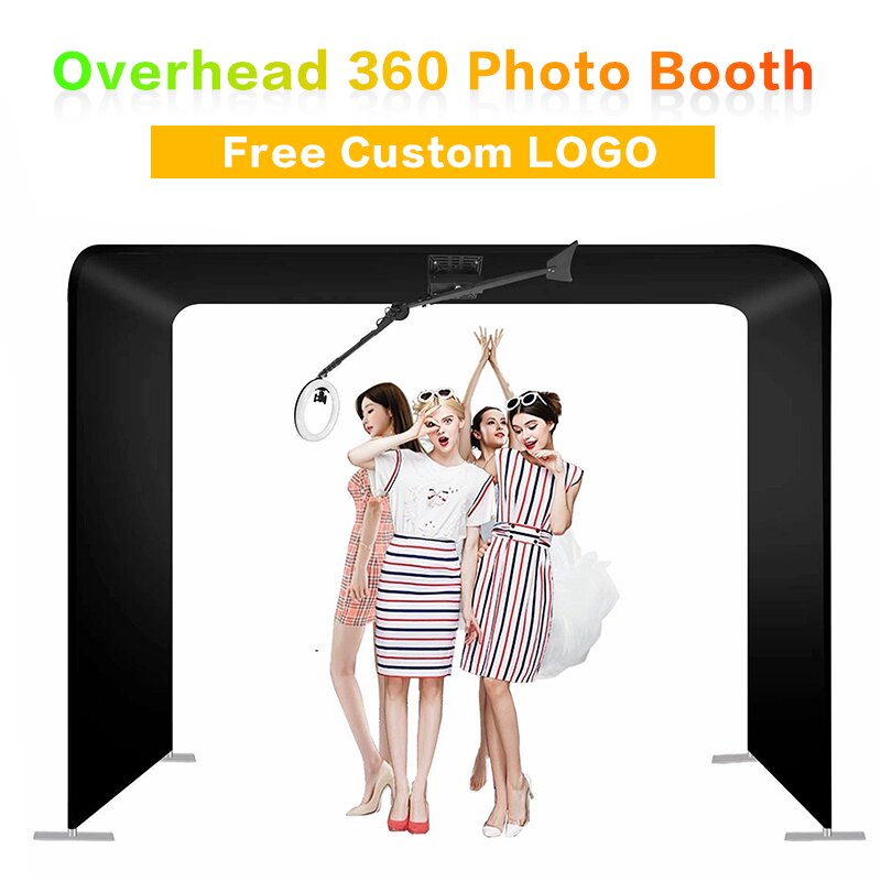 

Overhead Automatic 360 SPINNER, Top 360 PHOTO BOOTH with Flight Case, 360 Video