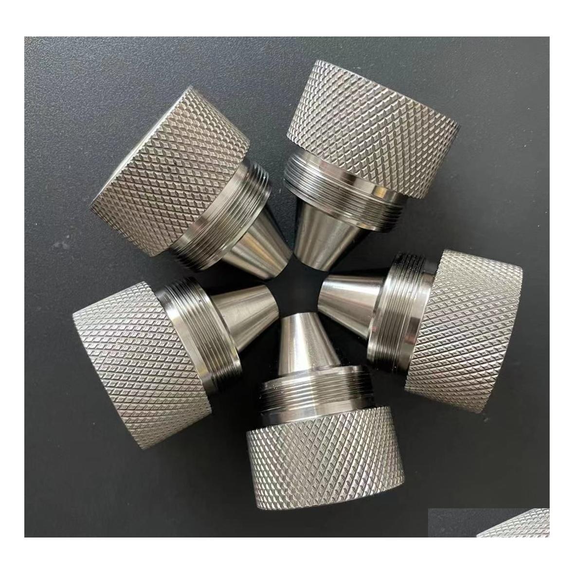 

Others Tactical Accessories 1.375X24 Titanium Gr5 Storage Baffle Additional Extra Cone Cups Metric Thread For Modar Cleaning Tube Ms Dhez3, Silver