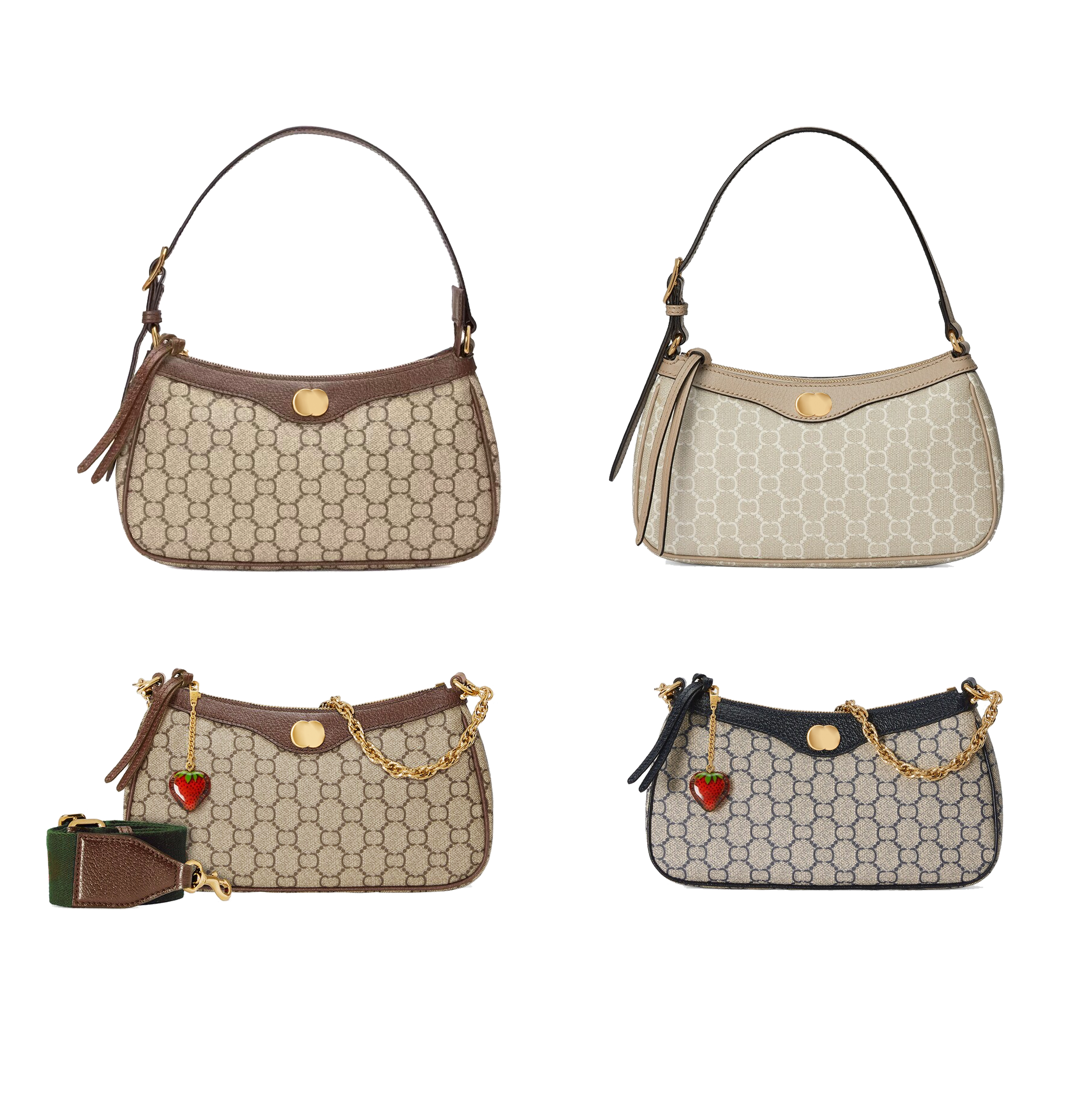 

Luxury Double G ophidi Totes bag Genuine Leather top handle Evening Designer Bags Womens mens famous flower handbags Shoulder clutch crossbody weekend Bag wallets, 2-brown