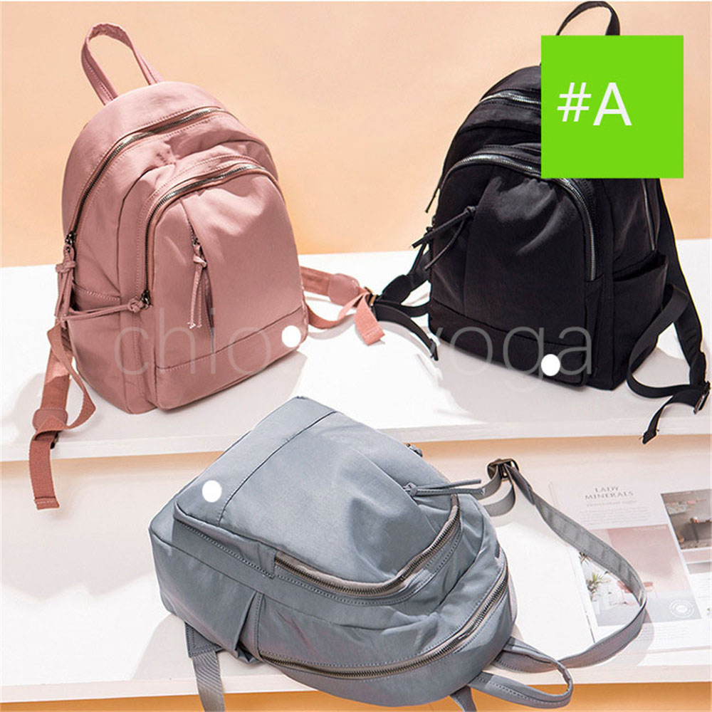 

Teen Girls Casual Backpack High Middle Schoolbag Daypack Women Daily Lulu Travel Bag Nylon Sports Yoga Fitness Delicate women bags free shipping Lemon, #b blue