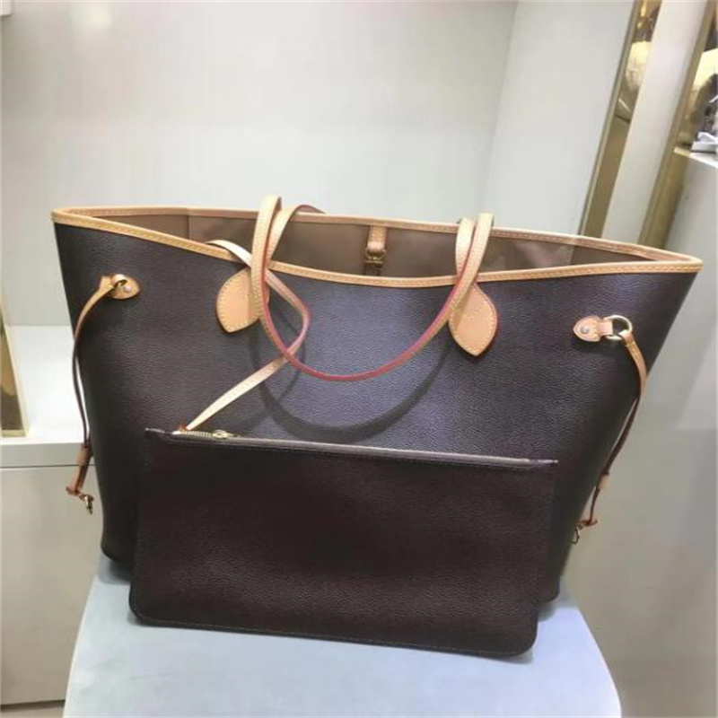 

Top Luxury Classic Designer bags high quality leather oxidate TAHITIENNE women totes with Pouch shopping shoulder bag MM GM, Brown plaid pink inside