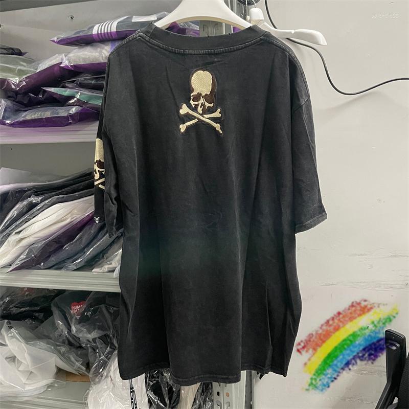 

Men's T Shirts Washed Mastermind World Shirt Men Women 1:1 High Quality Embroidered Skull T-shirt Top Tees