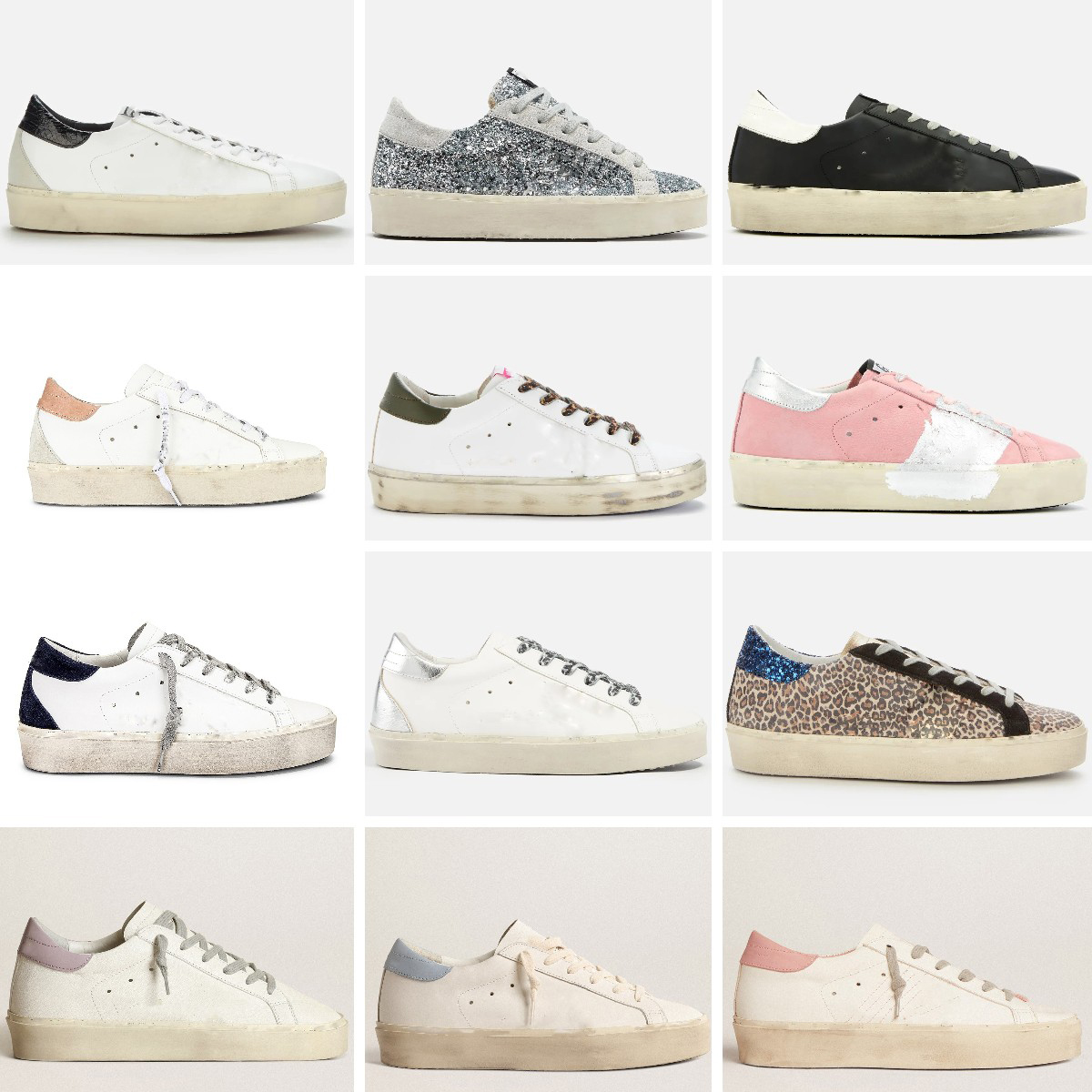 

Designers Brand Fashion Hi Star Sneakers platform Women Casual Shoes Italy Double height and iconic Designer Classic Golden White Do-old Dirty star sneaker, Star 9 silver star