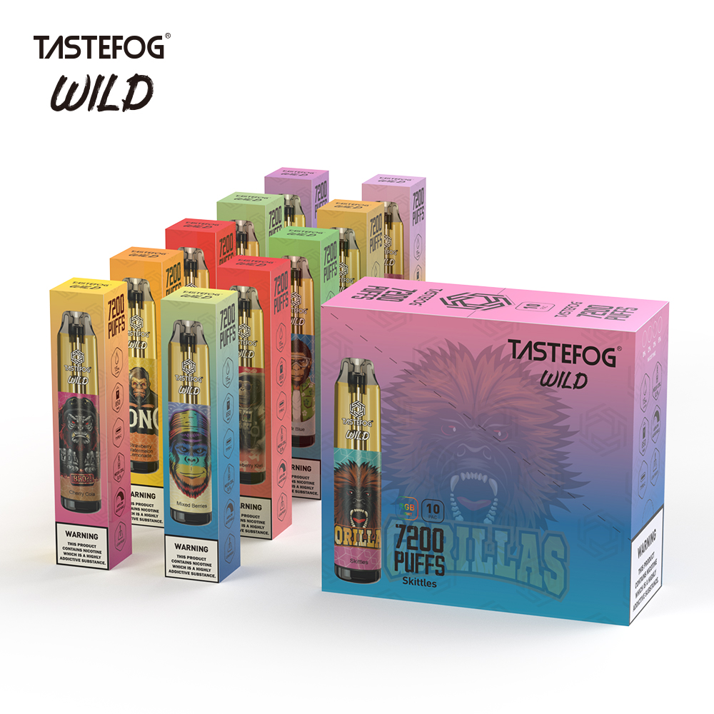 

Customize Disposable Vape Wholesale Tastefog Wild 7200 Puff with Visible 15ml Tank