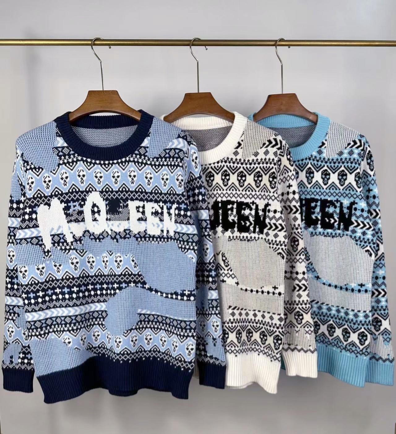 

Designer Sweaters men women Sweater Mens Clothing high-quality Top Fashion Printed Round Neck Sweater Casual Loose Pullover Street Couple clothing, Beige