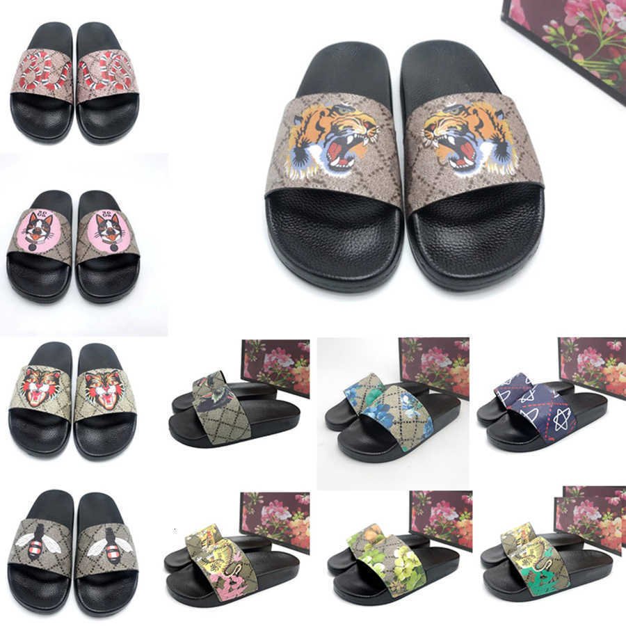 

Discount Mens Designers Slides Womens Slippers Fashion Luxurys Floral Leather Rubber Flats Sandals Summer Beach Shoes Loafers Gear, Color 13