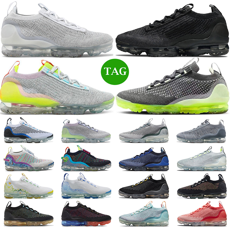 

Fly Knit 2021 men women running shoes Triple Black White Pure Platinum Volt Game Royal Stone Blue Smoke Grey mens trainers outdoor sneakers sports, 33