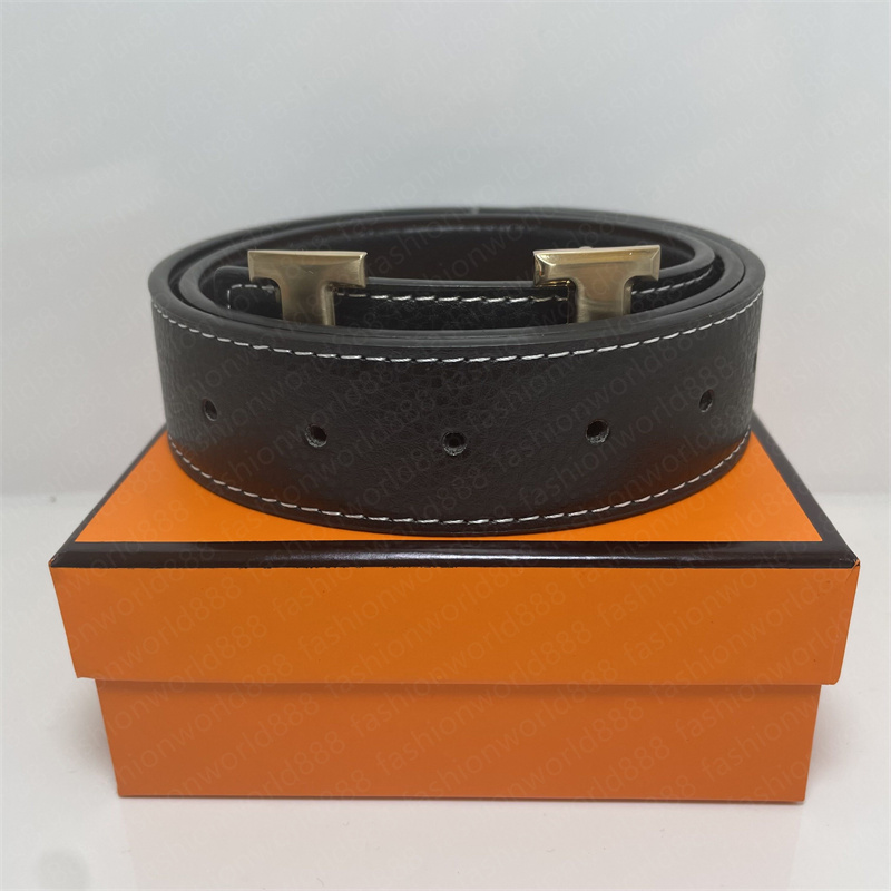 

Fashion Men Belt Designer Luxury Business Smooth Buckle Mens Belts For Belt With Box, Belts + box