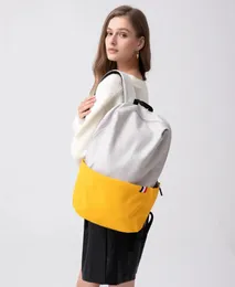 LL Teenager Backpack Waterproof Nylon Computer Student Schoolbag Patchwork Laptop Women Backpacks Bag Leisure