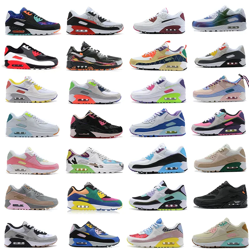 

Men's Fashion Sneakers Casual Shoes Air Cushion MX90 Comfort Shock Absorbing Running Shoes White Black Multicolor Stitching Size US 7-US 12, 35