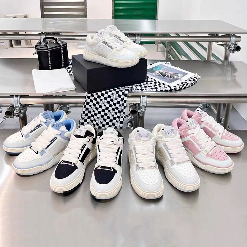 

2023 MA-1 Womens Mens AMRI Casual Shoes Womens Sneakers White Black Shoes Designer Trainers Quality High for Women Men Size 35-45, Colour 4