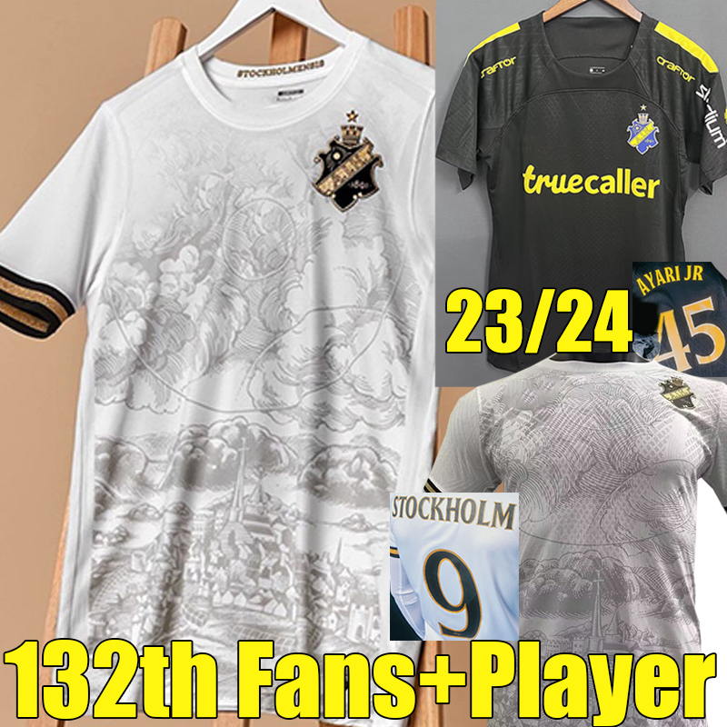 

2023 AIK Solna 132 year history soccer jerseys 132th 23/24 Home STOCKHOLM fans player special limited-edition FISCHER HUSSEIN OTIENO GUIDETTI THILL football shirts, Aik 23-24 home