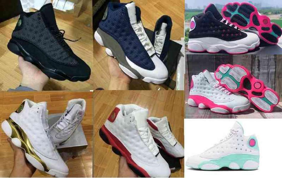 

2021 13s OG Black Cat Basketball Shoes 3M Reflect For Men Sports Training Sneakers High Quality Blackcat Big kids shoes