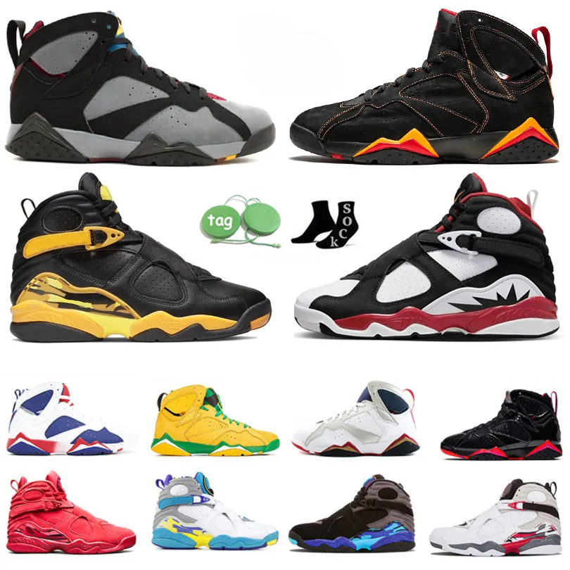 

Durable Jumpman 7 8 Men Basketball Shoes 7 Shigh Top Casual Air Cushion Citrus Bordeaux Leather Hare Flint 8s Paprika South Beach Peat Mens Trainers Sports Sneakers, Color#7