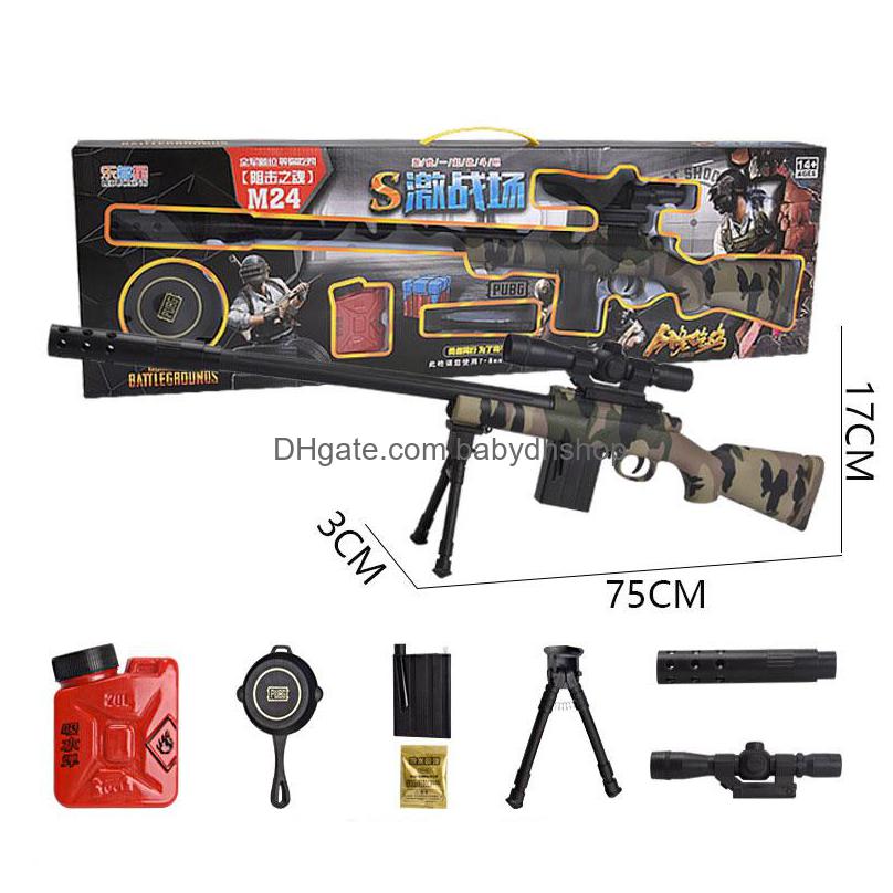 

Gun Toys M24 Awm Water Ball Toy Manual Sniper Rifle Model For Boys Birthday Gift Cs Shooting Game Drop Delivery Gifts Dhqpt