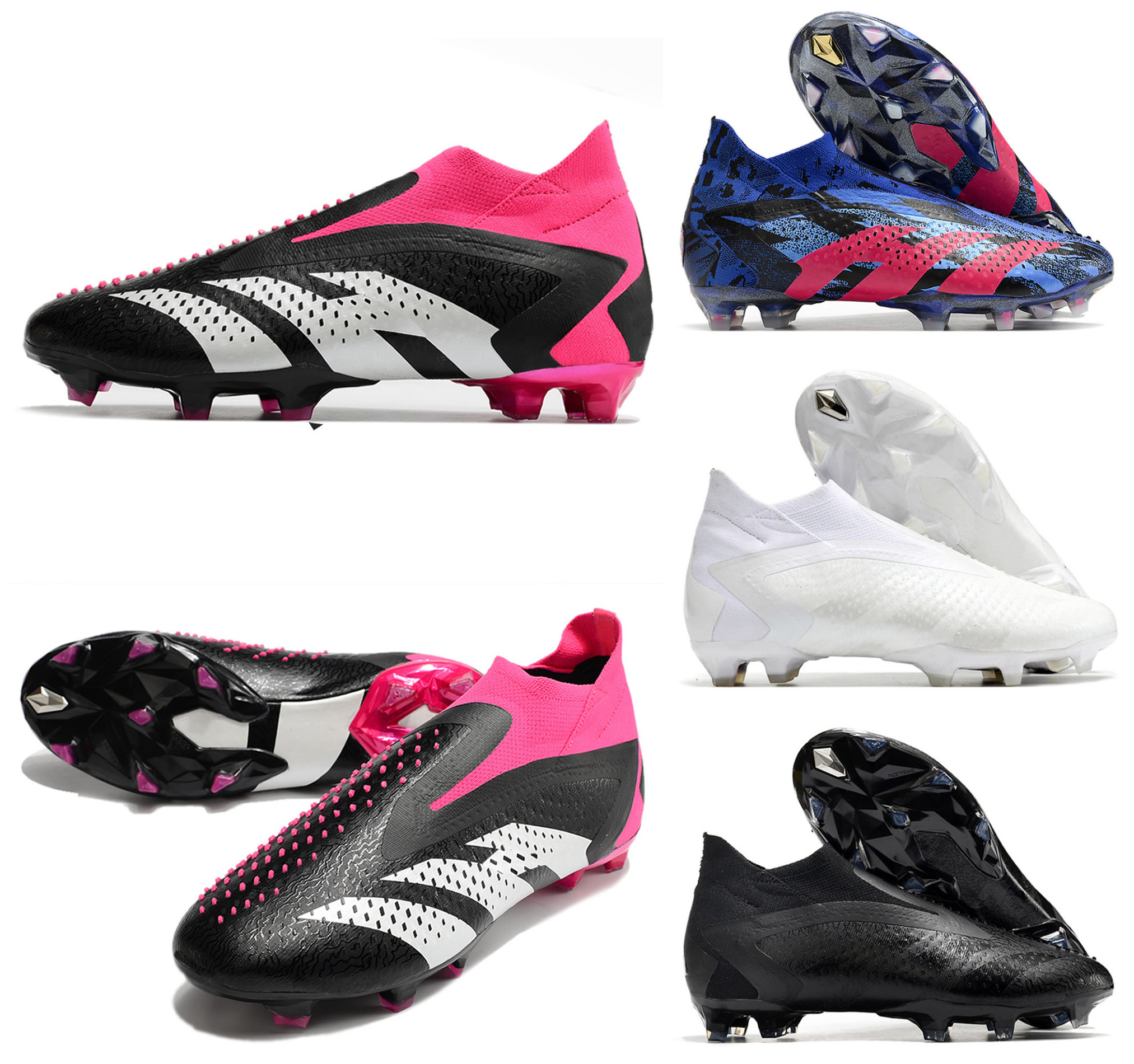 

Soccer Football Shoes Predator Accuracy FG Boots Slip-On Mens Boys Cleats Parley Pack High Ankle Size US6.5-11, 1 accuracy+ fg