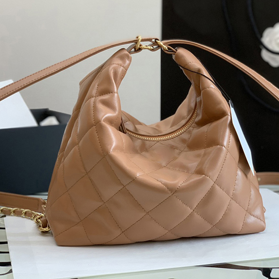 

Designer Hobo Bags Luxury Crossbody Bags 1:1 Quality Lambskin Shoulder Bags 18CM With Box MC128