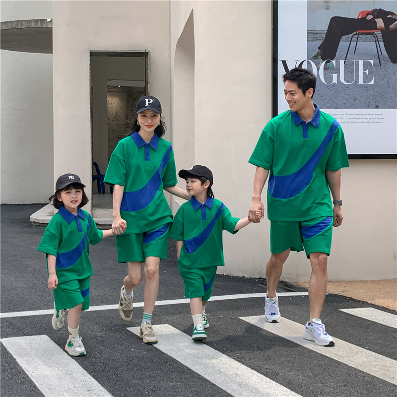 Family Matching Outfits Family Clothing Sets To Mom Dad And Son Daughter Matching Outfits Children Summer Clothes Korean Fashion Boy And Girl Equ-image-860674850