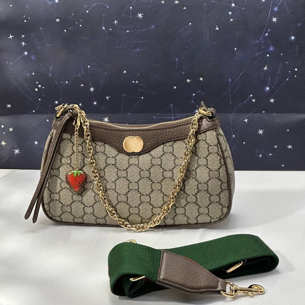 

Womens Mini designer Shoulder bag high quality Double G canvas tote ophidia bag mens Leather purse pochette underarm bag Luxury handbags clutch chain Cross body bags, 2-brown