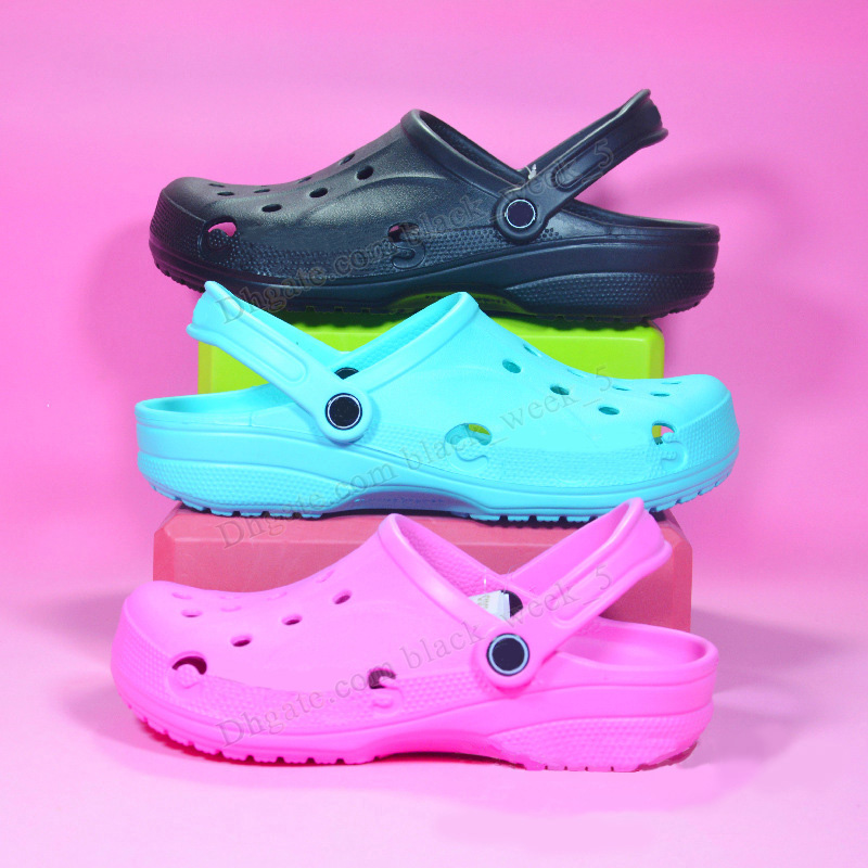 

croc designer sandals mens womens platform slides slippers black white aqua summer beach shoes clog croos waterproof hospital nursing sneakers pool famous sandels, M3-m7 (1)