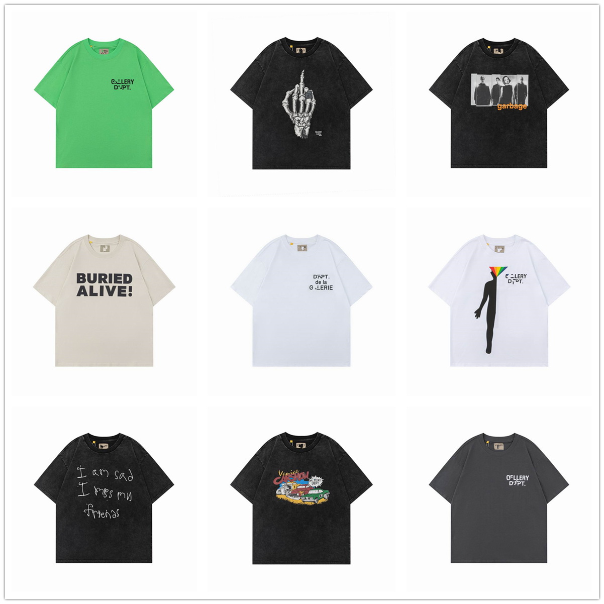 

2023 New Shorts Men Tees Galleryse Depts T Shirts Mens Womens Designer Souvenir Tee YOUR REALITY ATK UNIV MUSIC CONNECTIONS BOOK CLUB BURIED ALIVE