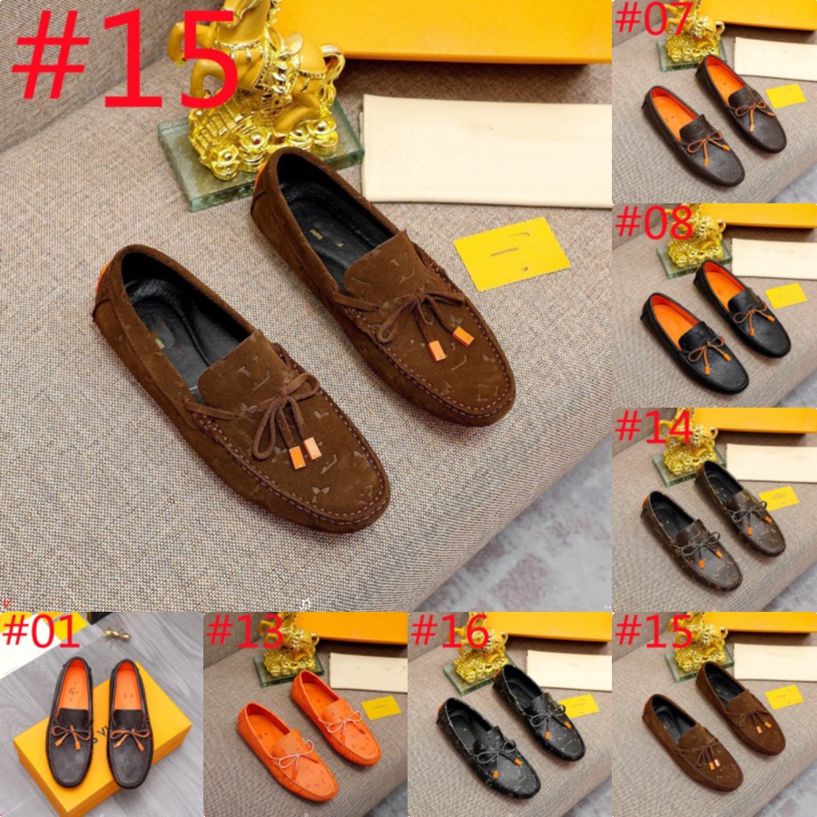 

21Model 2023 Summer Luxurious Men Shoes Casual Luxury Brand Genuine Leather Mens Designer Loafers Moccasins Italian Breathable Slip on Boat Shoes, #18