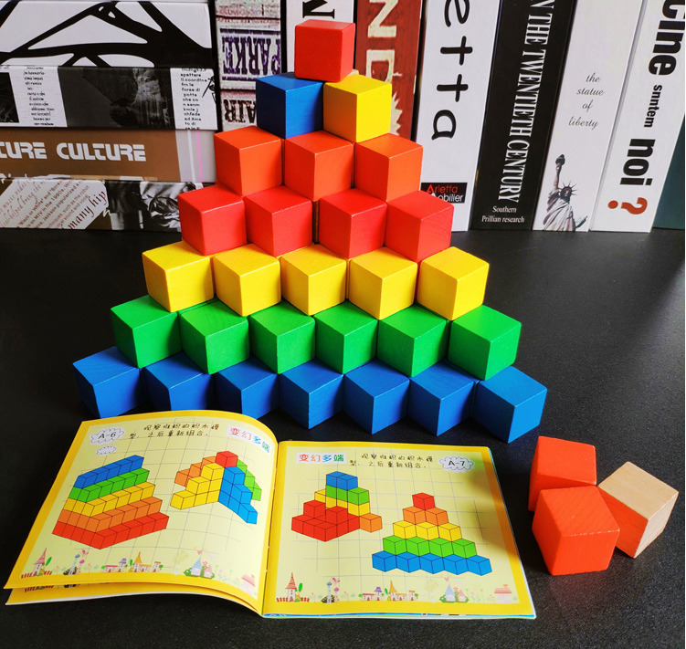 

High-grade creative building blocks 100 pieces stacked high children's educational toys assembled kindergarten construction area materials to play