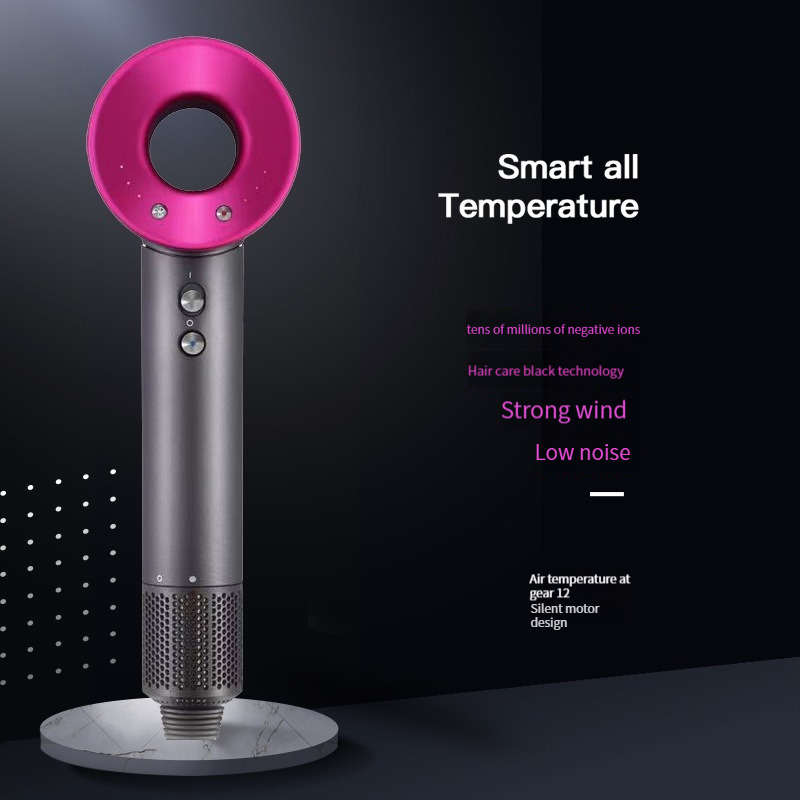 

Hair Dryer Leafless Negative Ion Hotel Hair Dryer Home Hair Salon Barbershop Constant Temperature Electric Professional Cold Wind Hairdryer Temperature Care