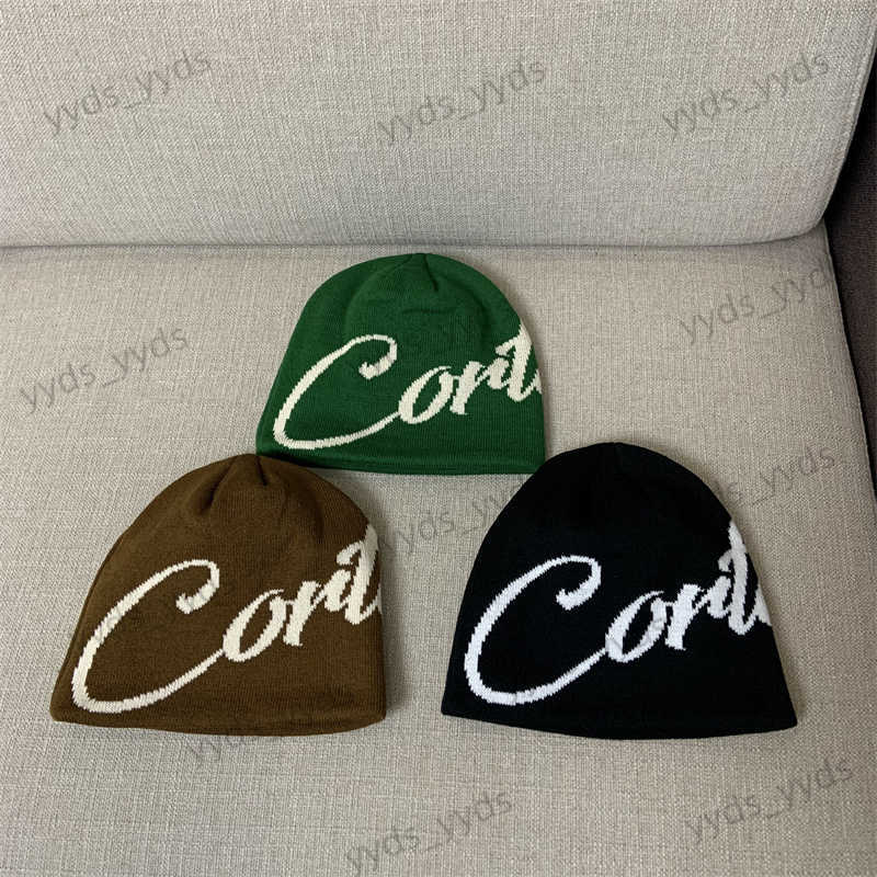 

Beanie Corteiz Autumn And Winter New Trend Street CRTZ Hip Hop Skateboard Letter Jacquard Knitted Round Top Cold Hat T230421