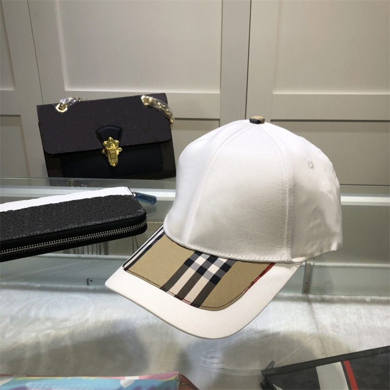 

Summer Mens Ball Cap Womens Luxury Brand B Baseball Caps Fashion Sun Bucket Hat Designer Peaked Hats Plaid Mens Outdoor Wears 2304214BF, B#white