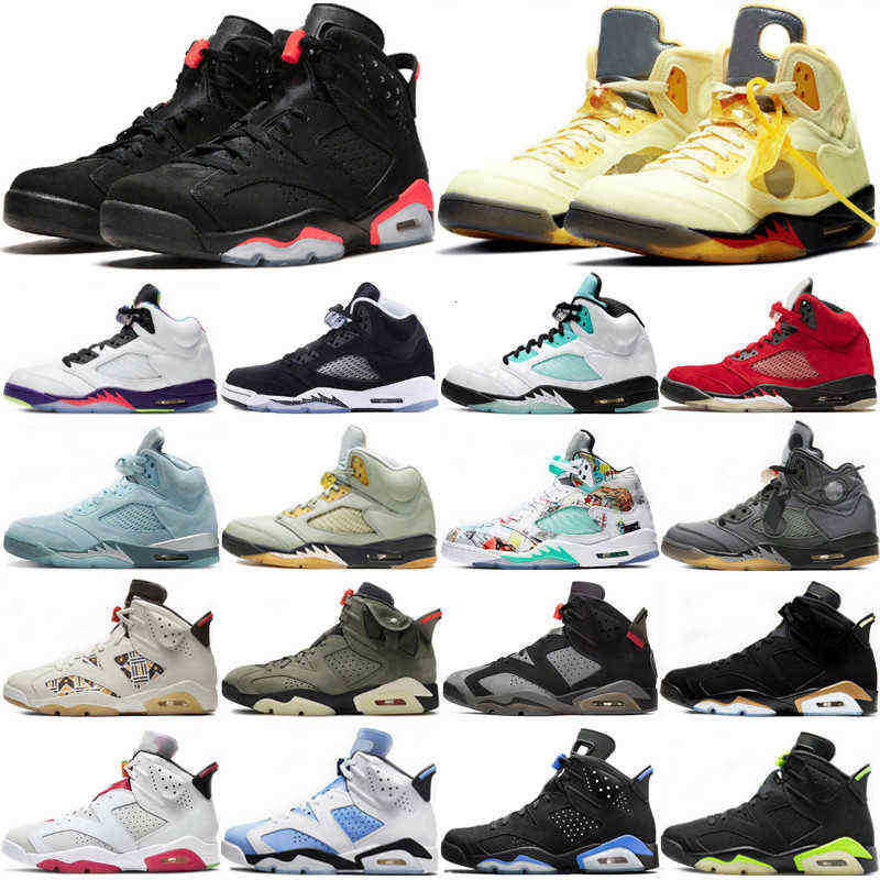 

5 5s Basketball Shoes 6 6s Jordons Man Woman Mens Sneakers Sail Muslin Oreo Michigan Tinker Island Green Bluebird Infrared Hare Fire Red Wings