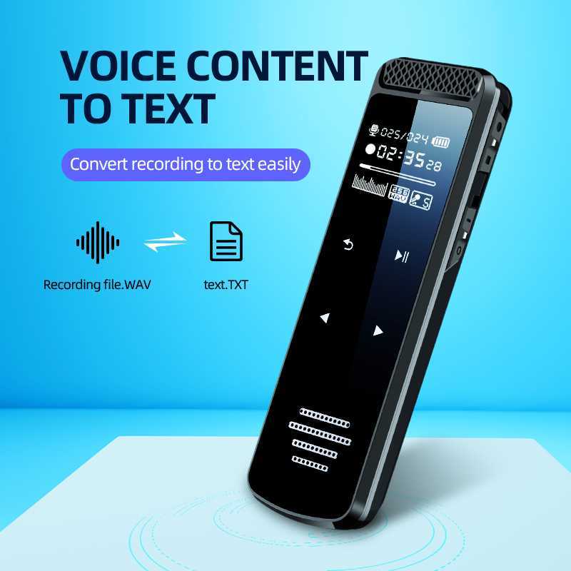 

Digital Voice Recorder Pen with Screen Speaker Activated Dictaphone Audio Video Record Noise Reduce MP3 MP4 Player Long Distance W0420